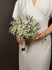 Гипсофила с лавандой для невесты