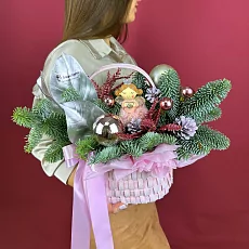 Новогодняя композиция с нобилисом и феей