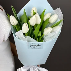 Букет Тюльпанов Белых 9 шт