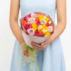 Букет из 25 Роз Микс 40 см