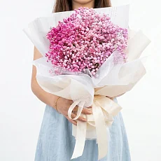 Букет "15 Розовых Гипсофил"