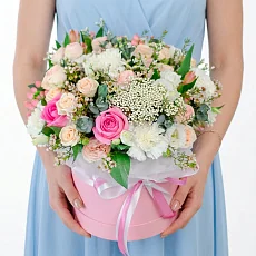 Шляпная коробка "Счастье быть с тобой"