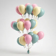 Шар "Розовый пастель" 10 шт