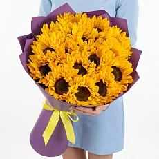 Яркие Подсолнухи в упаковке 15 шт