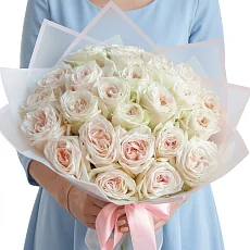 Розы пионовидные White Ohara 25 шт