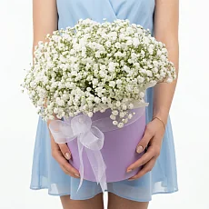 Композиция гипсофила белая