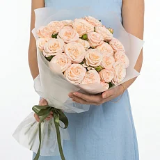 9 Кустовых Пионовидных Кремовых Роз