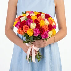 51 Роза Микс под ленту