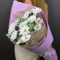 Кустовая хризантема с Зеленью