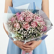 Букет "Розовое Кружево"