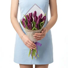 Букет Сиреневых тюльпанов