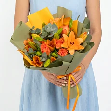 Букет "Роза и Лилии" мини
