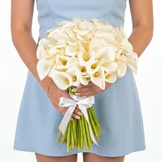 51 снежная Калла под ленту