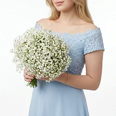 Свадебный букет из гипсофилы