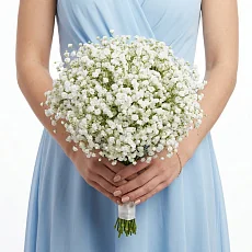 Свадебная белая гипсофила для невесты