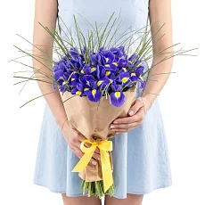 Букет ирисов 17 шт