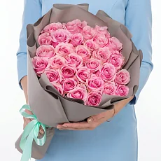 Премиум розы Пинк 25 шт