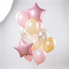 Золотая Звезда Фонтан из шаров