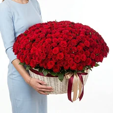 501 Красная Роза в корзине