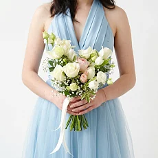 Свадбеные Тюльпаны и Пионовидные розы для невесты