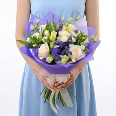 Сборный Букет "Бело-фиолетовое кино"
