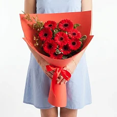 Букет "9 Красных Гербер"