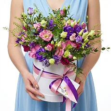 Шляпная коробка "Ты такая яркая!"