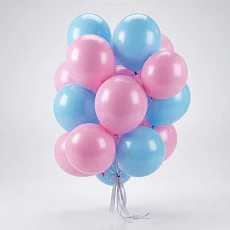 Воздушные шары Розовый/Голубой, 21 шт