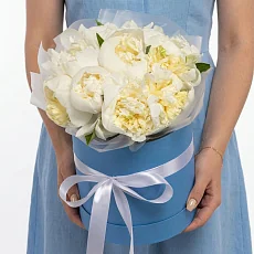 Белые Пионы в упаковке