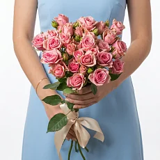 7 Розовых Роз под ленту