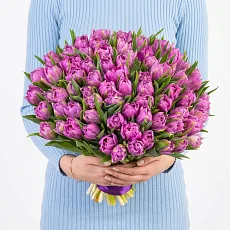 75 Сиреневых Тюльпанов