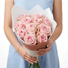 Нежный Букет из Пионовидной розы в упаковке