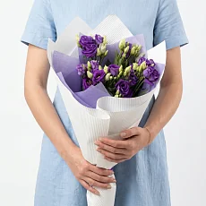 Букет из 5 Фиолетовых Лизиантусов