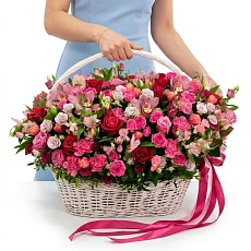 Композиция "Сладкая карамель" с розами