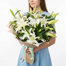 Букет 15 Лилий в крафте