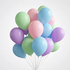 Облако шаров Пастельные краски 25 шт