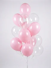 Розовый мир Фонтан из шаров