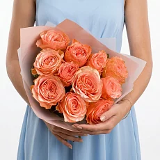 11 оранжевых роз