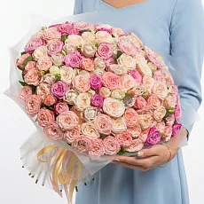 Букет 101 Кустовая роза