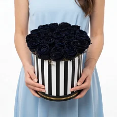 25 Черных Роз в коробке