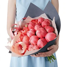 21 Коралловый Пион в упаковке