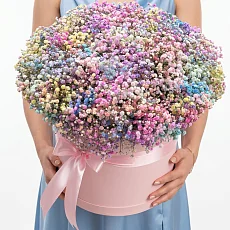 Композиция из 25 радужных гипсофил