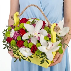 Букет "Сочный Всплеск" в ящике