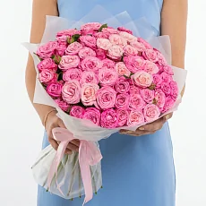 35 Кустовых Пионовидных Розовых Роз