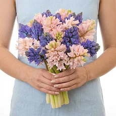 Свадебный букет из 25 гиацинтов