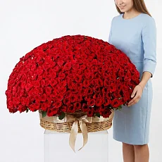 Корзина розы 1001