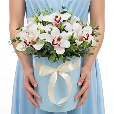 Шляпная коробка "Орхидеи"