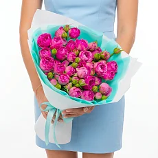 Пионовидная Роза Мисти Баблс 9шт