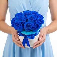 Синие Розы в Коробке