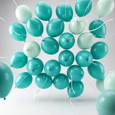 Шарики под потолок Лазурь, 20 шт.